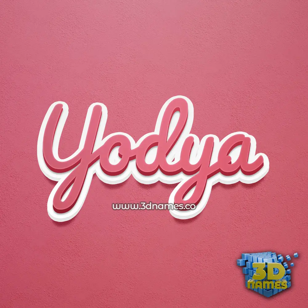 yodya in Red Scribble style - 3D name wallpaper yodya in Red Scribble style - 3D name wallpaper