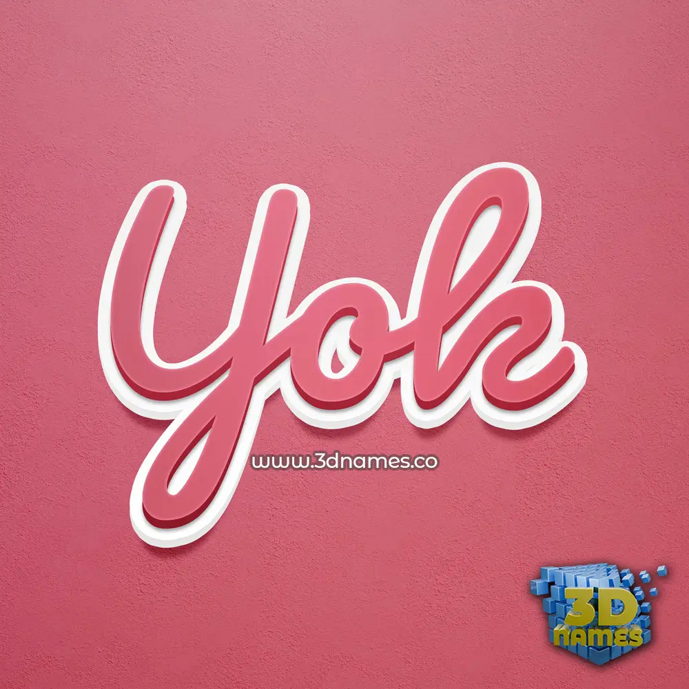 yok in Red Scribble style - 3D name wallpaper yok in Red Scribble style - 3D name wallpaper