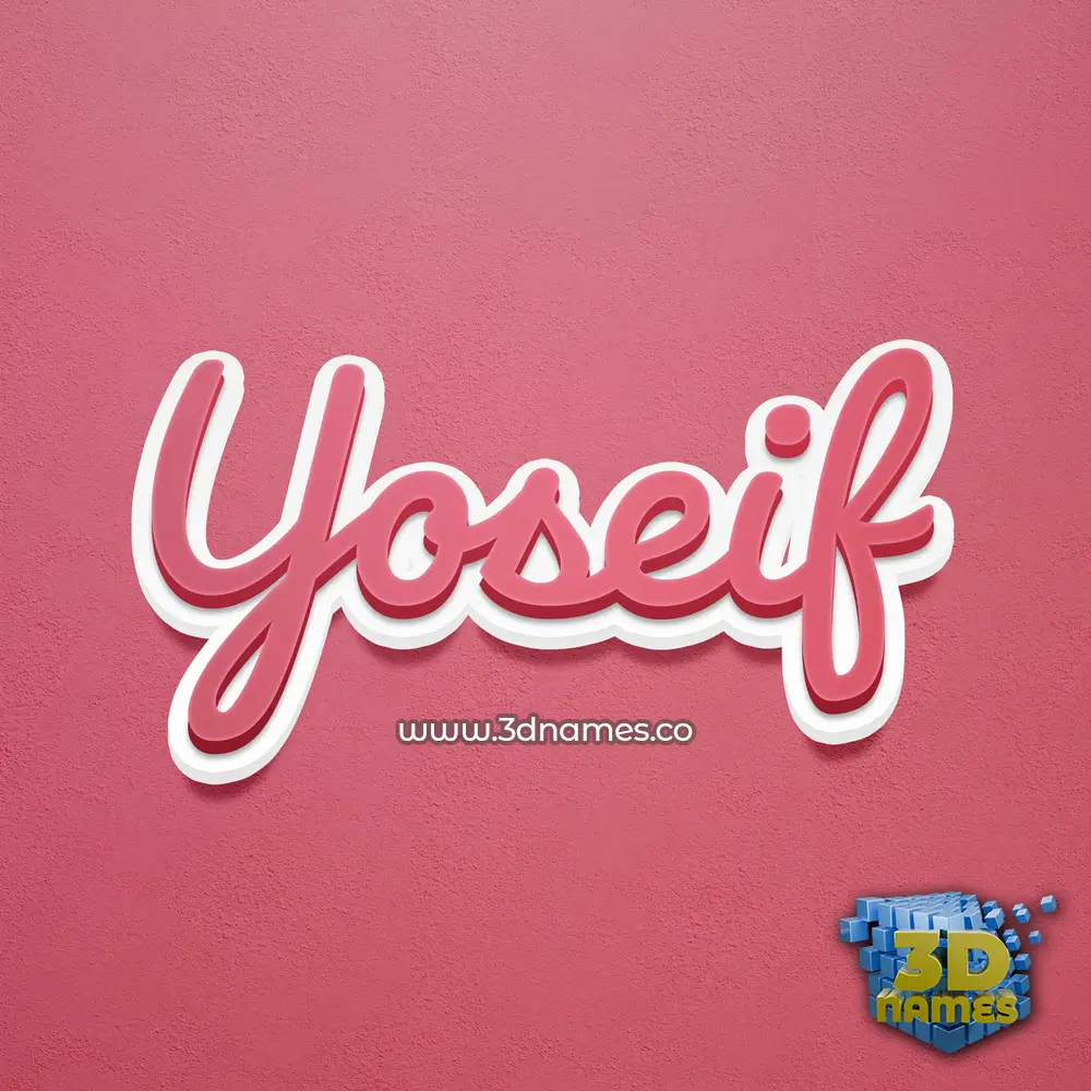 yoseif in Red Scribble style - 3D name wallpaper yoseif in Red Scribble style - 3D name wallpaper