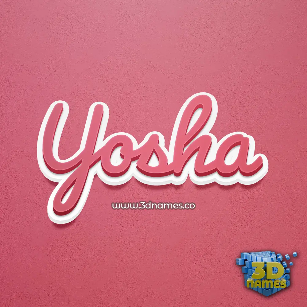 yosha in Red Scribble style - 3D name wallpaper yosha in Red Scribble style - 3D name wallpaper