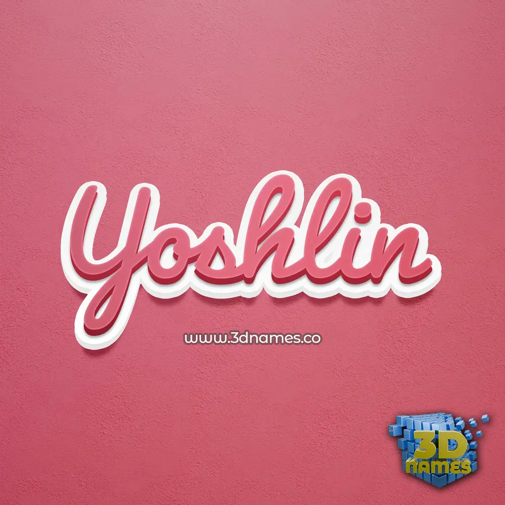 yoshlin in Red Scribble style - 3D name wallpaper yoshlin in Red Scribble style - 3D name wallpaper