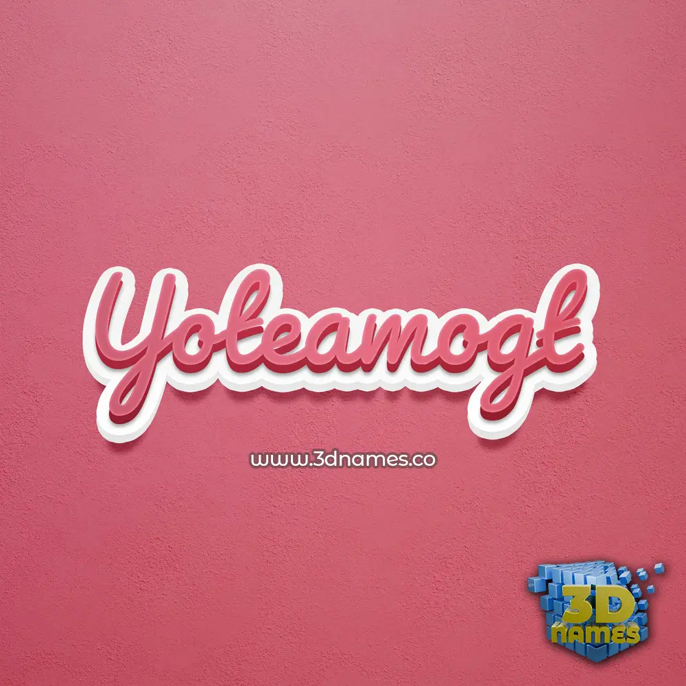 yoteamogt in Red Scribble style - 3D name wallpaper yoteamogt in Red Scribble style - 3D name wallpaper