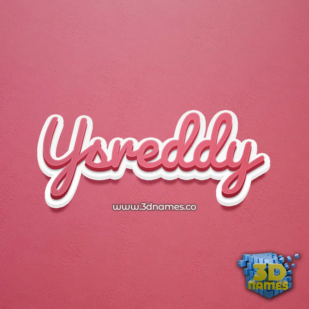 ysreddy in Red Scribble style - 3D name wallpaper ysreddy in Red Scribble style - 3D name wallpaper
