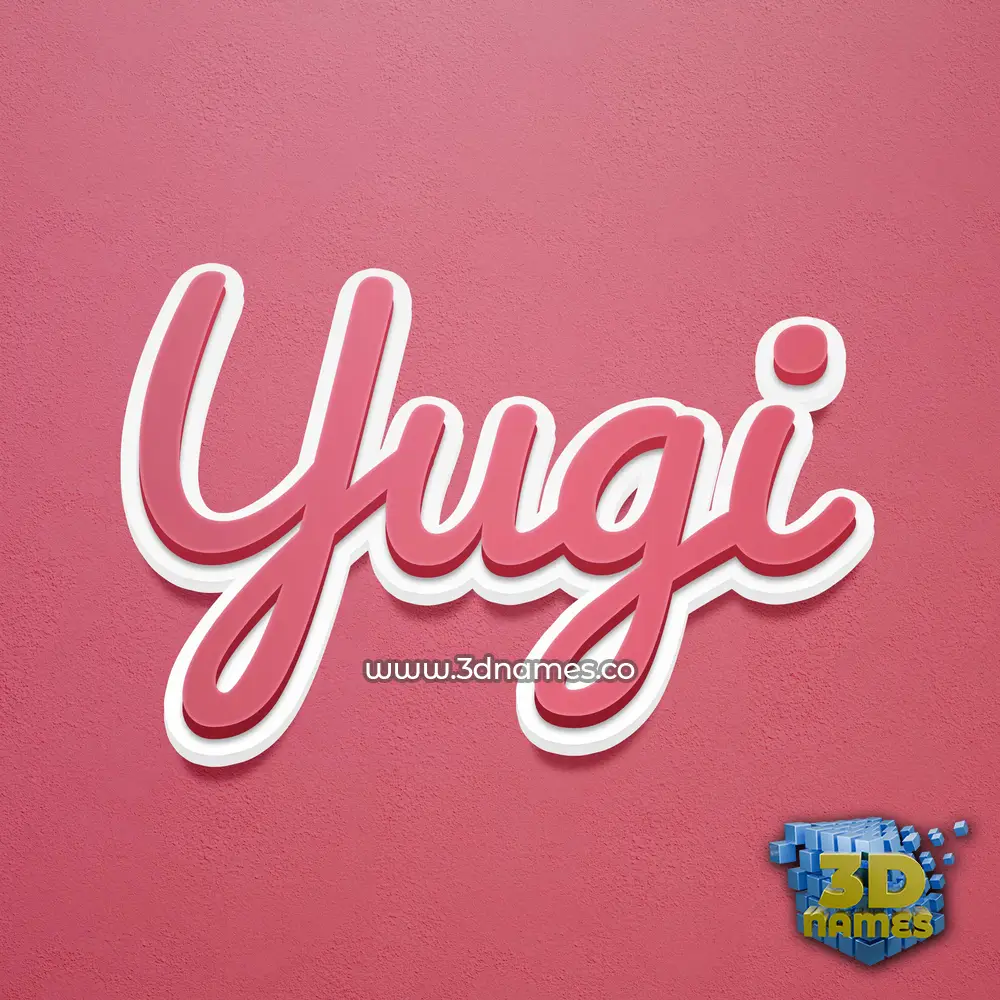 yugi in Red Scribble style - 3D name wallpaper yugi in Red Scribble style - 3D name wallpaper