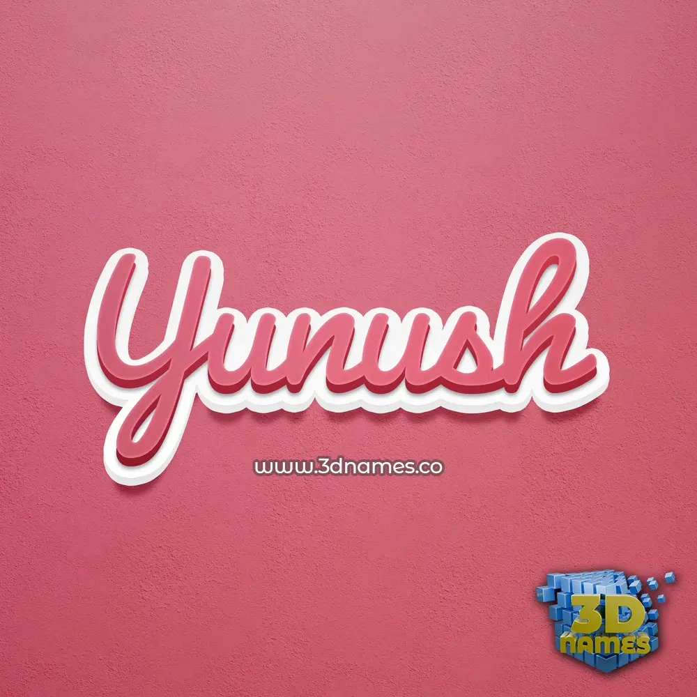yunush in Red Scribble style - 3D name wallpaper yunush in Red Scribble style - 3D name wallpaper