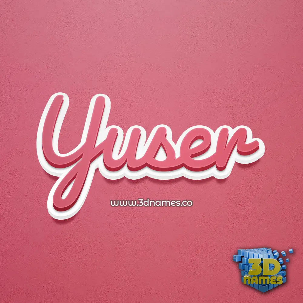yuser in Red Scribble style - 3D name wallpaper yuser in Red Scribble style - 3D name wallpaper