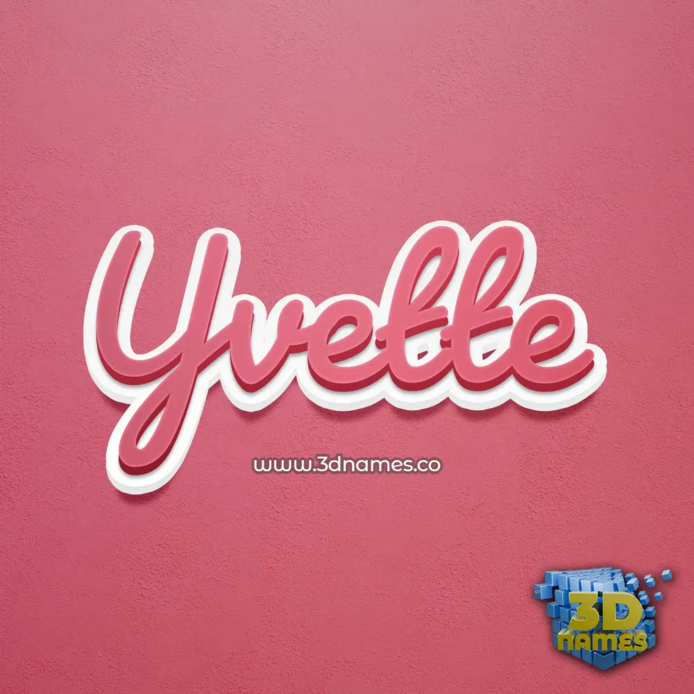 yvette in Red Scribble style - 3D name wallpaper yvette in Red Scribble style - 3D name wallpaper