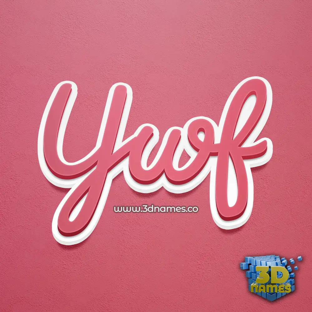 ywf in Red Scribble style - 3D name wallpaper ywf in Red Scribble style - 3D name wallpaper