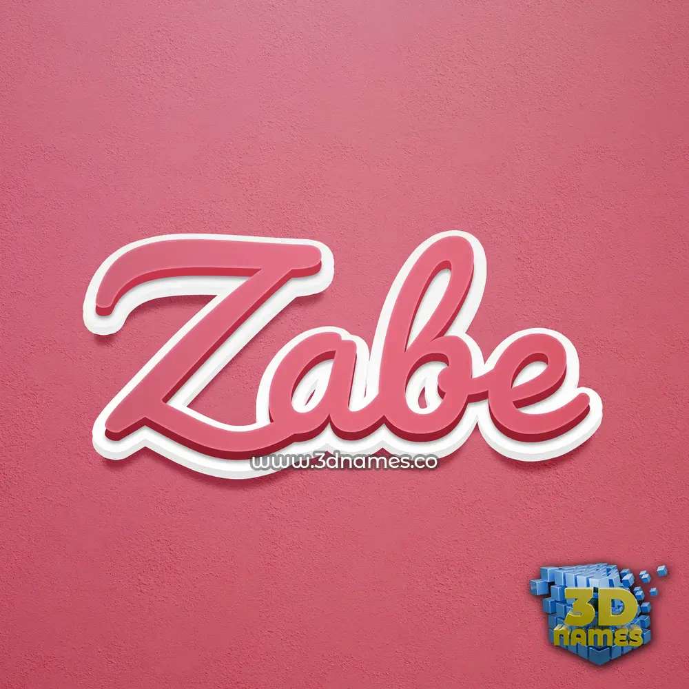 zabe in Red Scribble style - 3D name wallpaper zabe in Red Scribble style - 3D name wallpaper