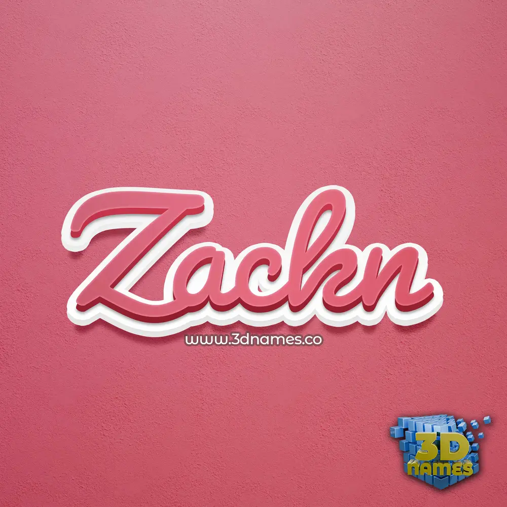zackn in Red Scribble style - 3D name wallpaper zackn in Red Scribble style - 3D name wallpaper