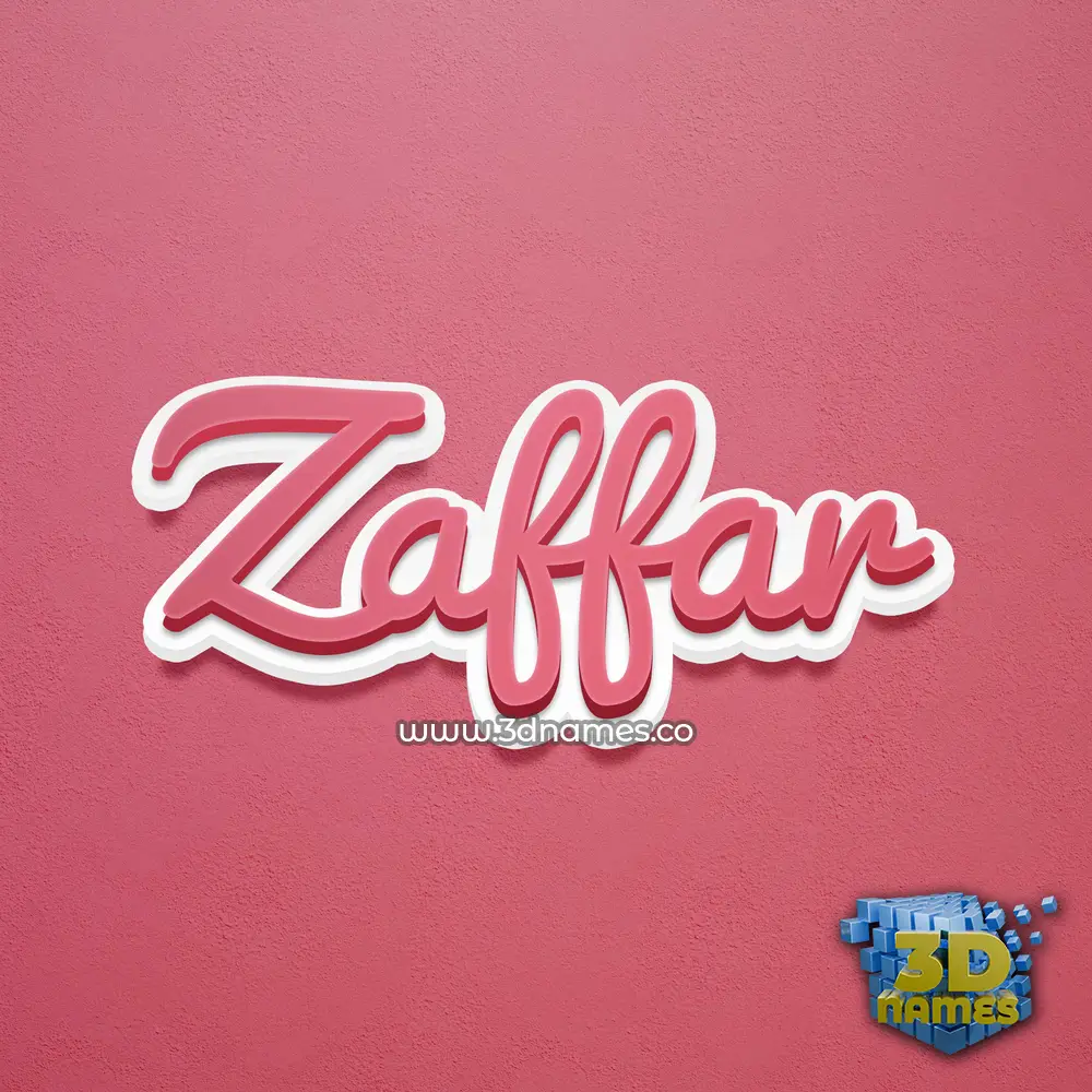 zaffar in Red Scribble style - 3D name wallpaper zaffar in Red Scribble style - 3D name wallpaper