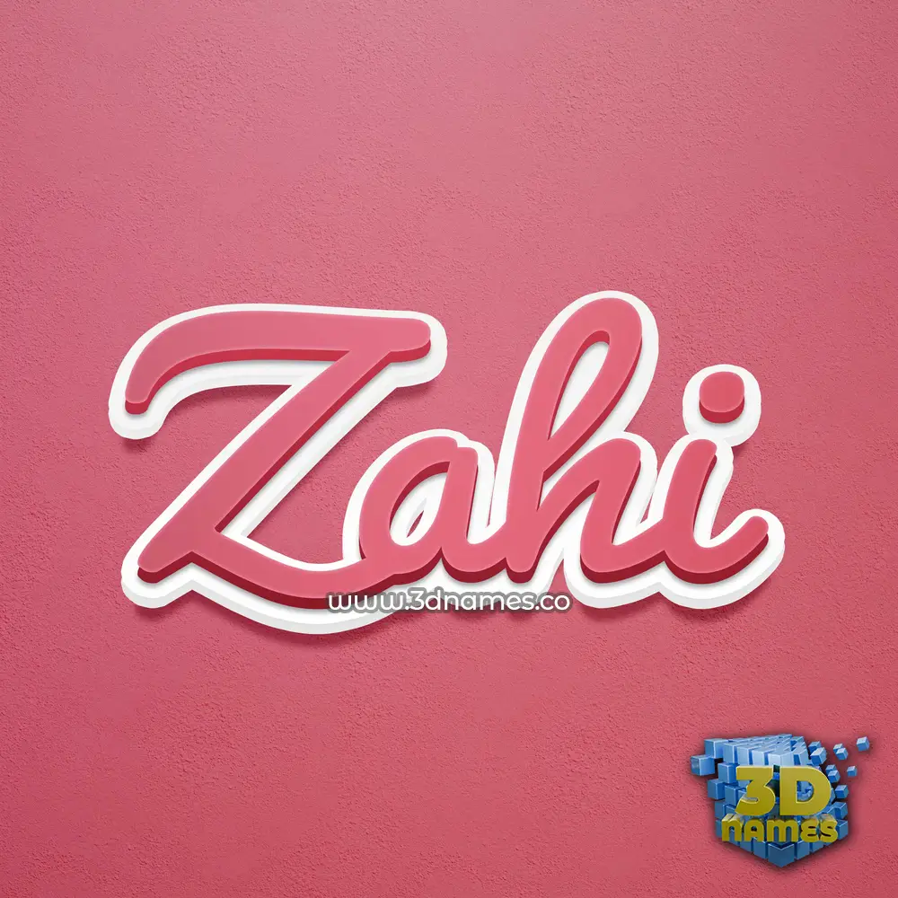 zahi in Red Scribble style - 3D name wallpaper zahi in Red Scribble style - 3D name wallpaper