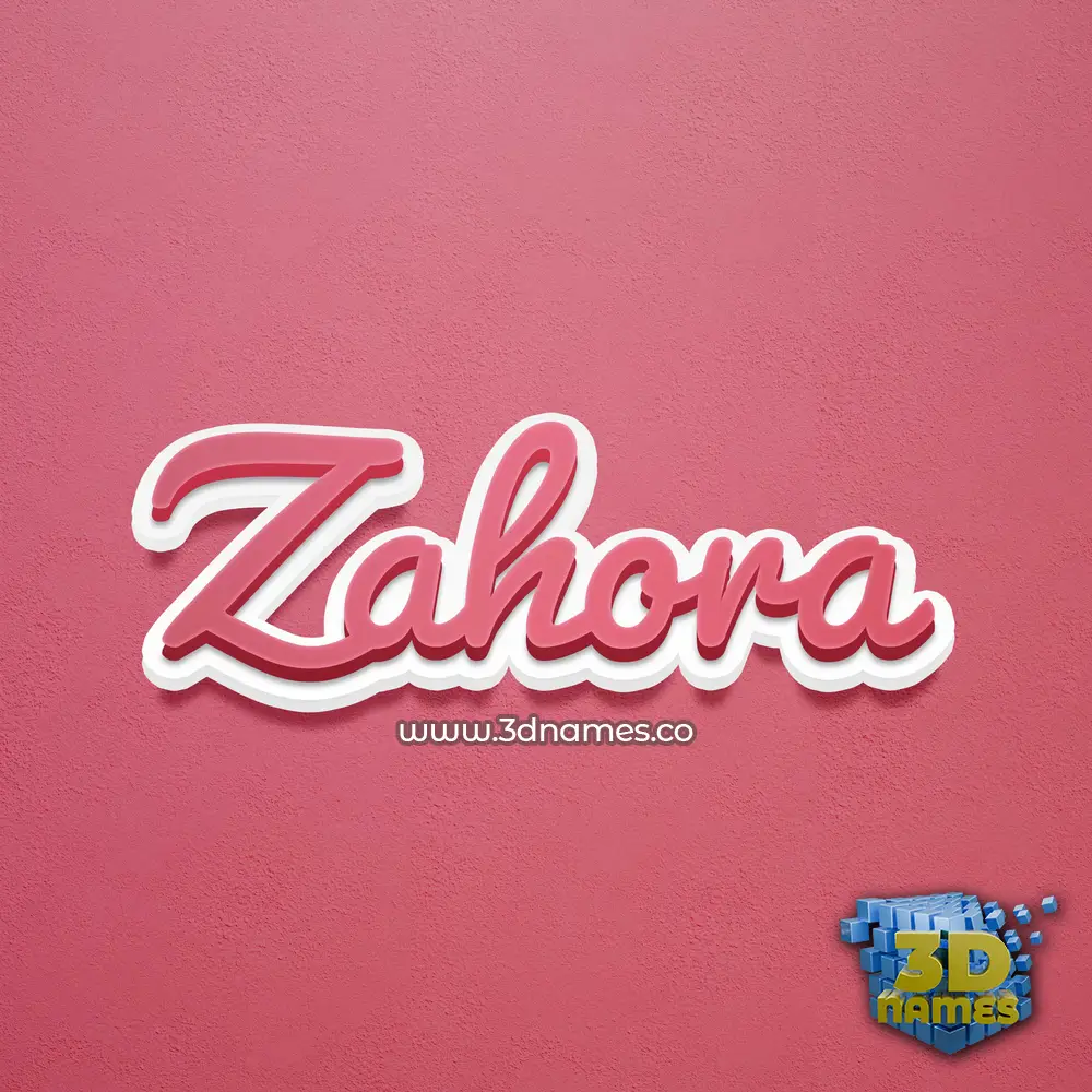 zahora in Red Scribble style - 3D name wallpaper zahora in Red Scribble style - 3D name wallpaper