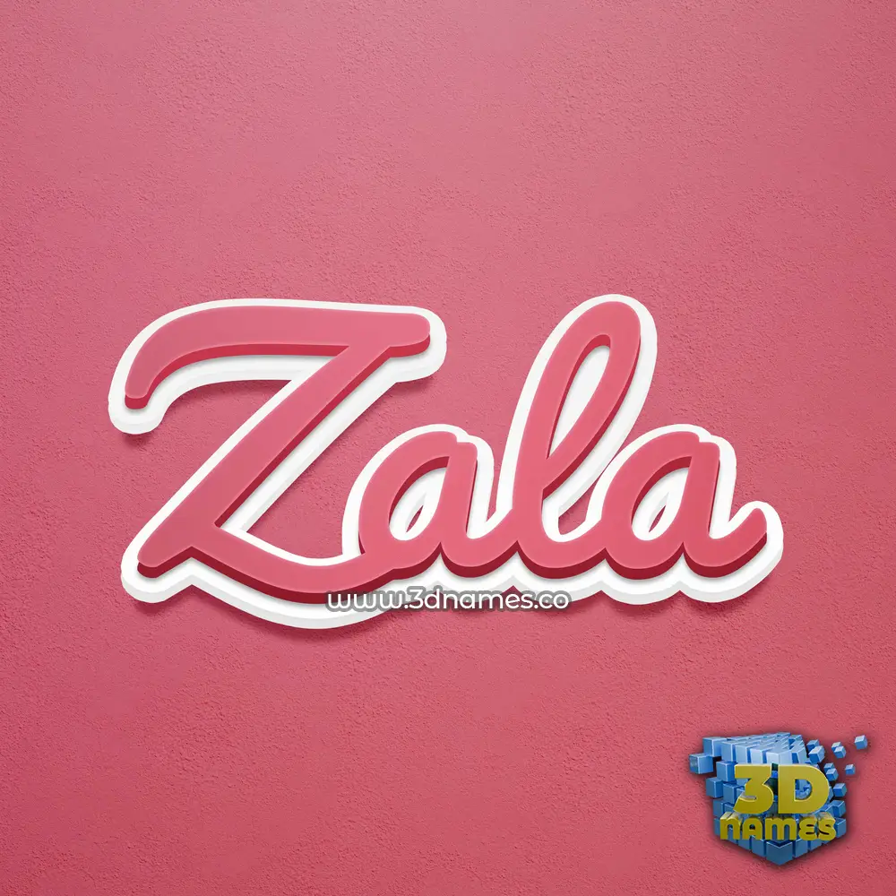 zala in Red Scribble style - 3D name wallpaper zala in Red Scribble style - 3D name wallpaper