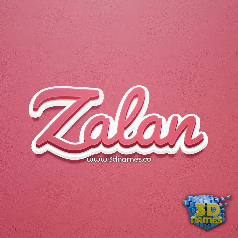 zalan in Red Scribble style - 3D name wallpaper zalan in Red Scribble style - 3D name wallpaper
