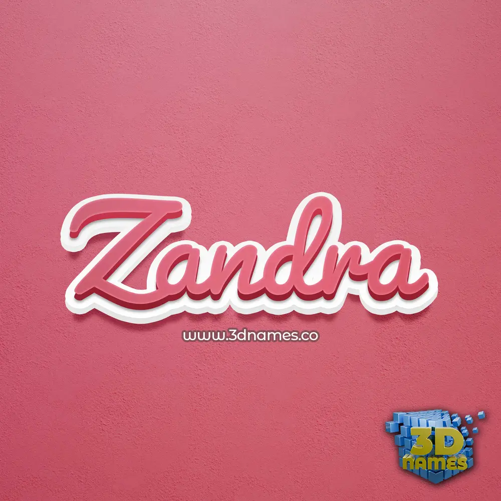 zandra in Red Scribble style - 3D name wallpaper zandra in Red Scribble style - 3D name wallpaper