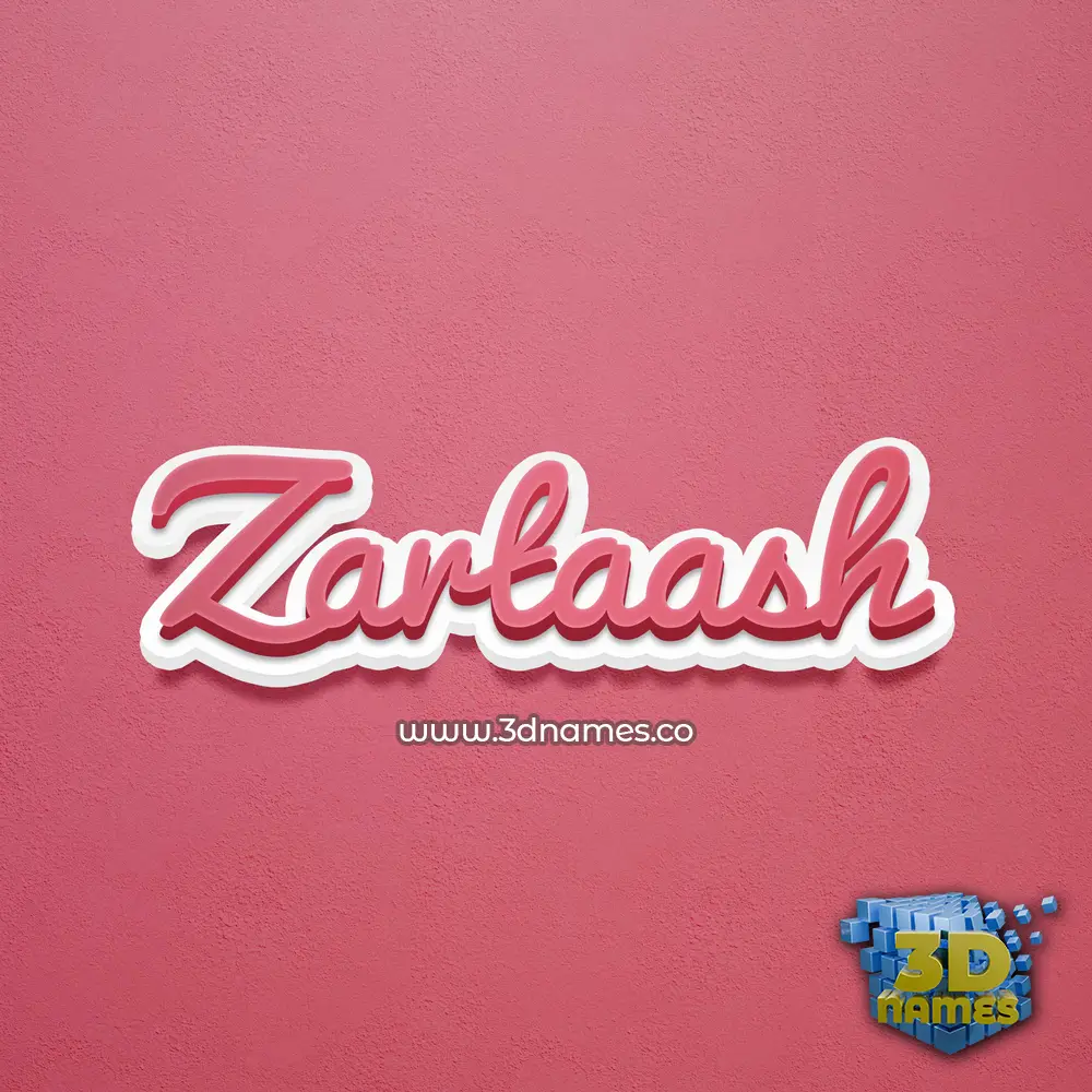 zartaash in Red Scribble style - 3D name wallpaper zartaash in Red Scribble style - 3D name wallpaper