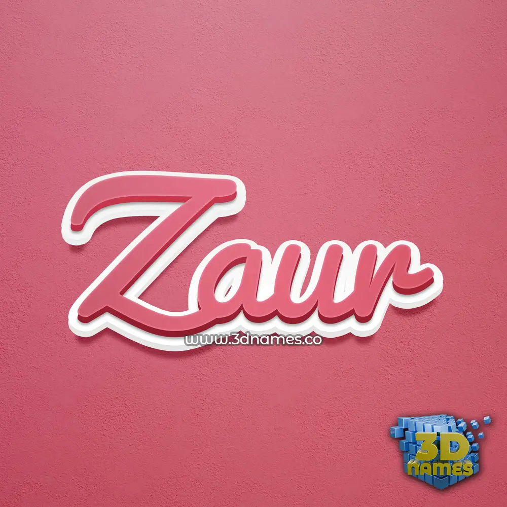zaur in Red Scribble style - 3D name wallpaper zaur in Red Scribble style - 3D name wallpaper