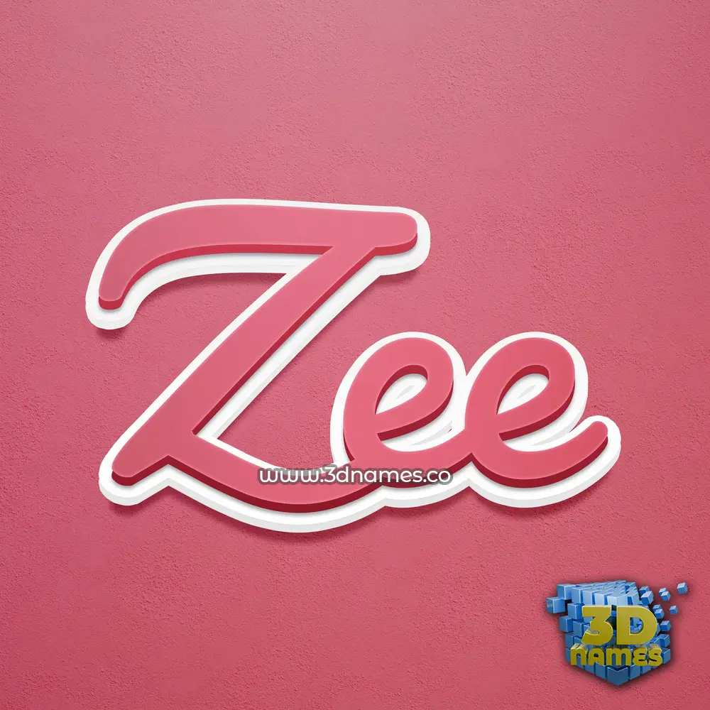 zee in Red Scribble style - 3D name wallpaper zee in Red Scribble style - 3D name wallpaper