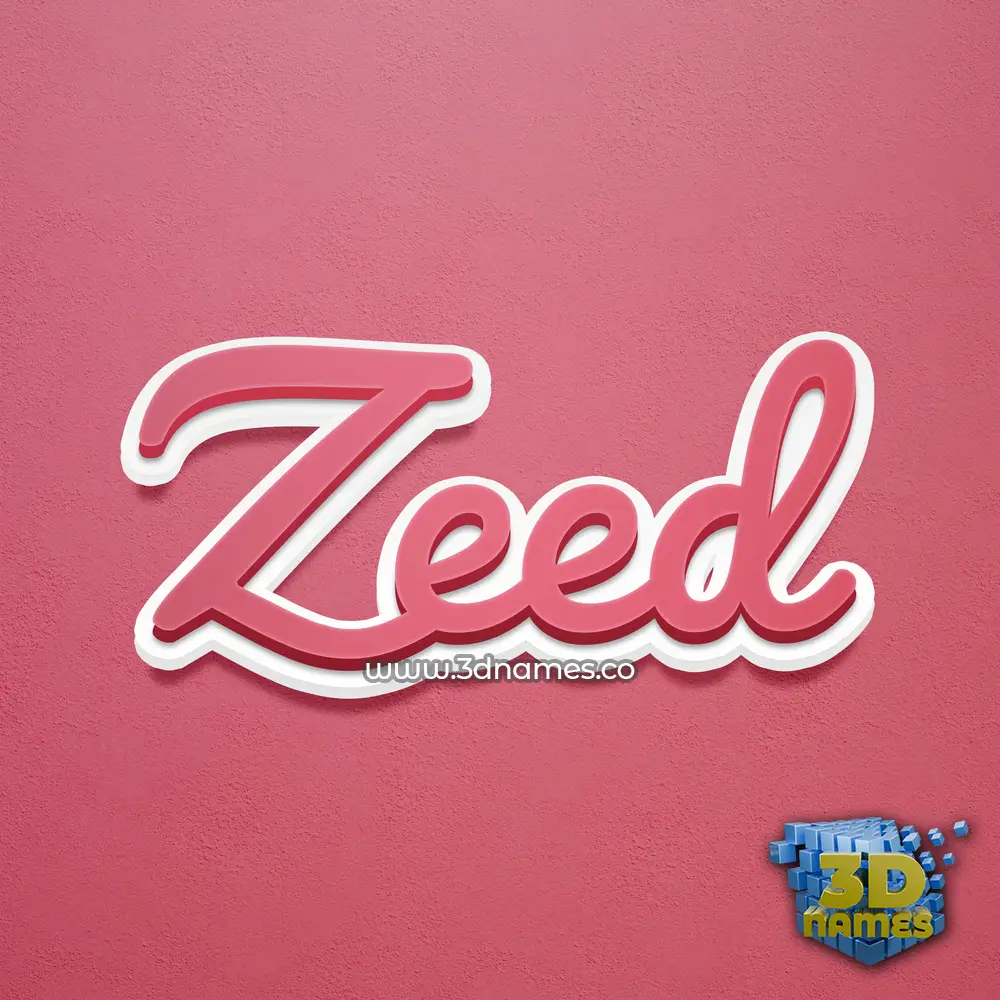 zeed in Red Scribble style - 3D name wallpaper zeed in Red Scribble style - 3D name wallpaper