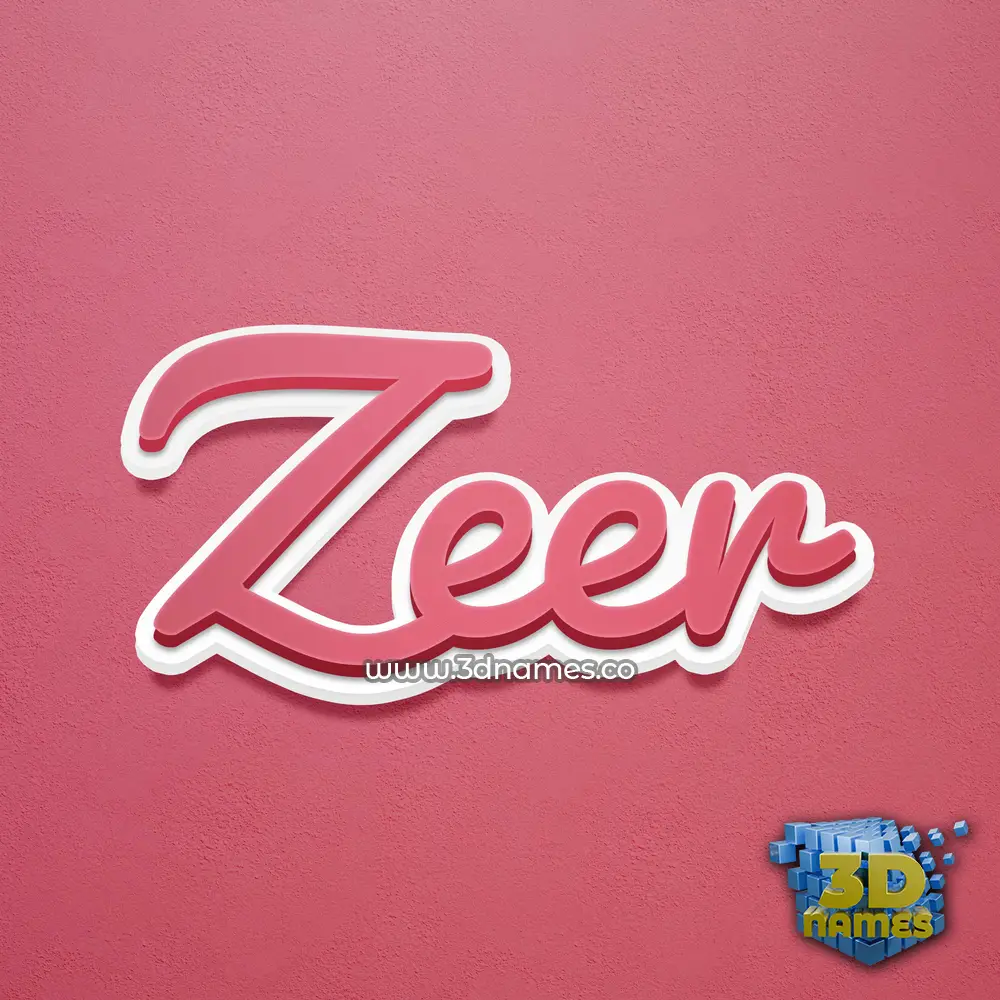 zeer in Red Scribble style - 3D name wallpaper zeer in Red Scribble style - 3D name wallpaper