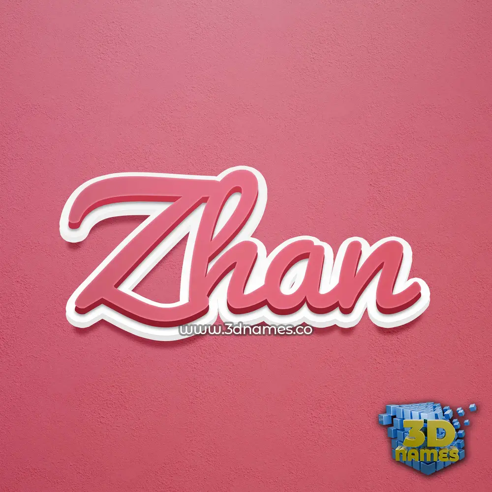 zhan in Red Scribble style - 3D name wallpaper zhan in Red Scribble style - 3D name wallpaper