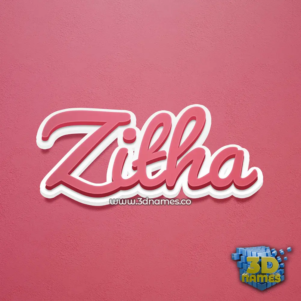 zitha in Red Scribble style - 3D name wallpaper zitha in Red Scribble style - 3D name wallpaper