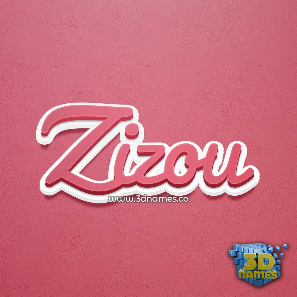 zizou in Red Scribble style - 3D name wallpaper zizou in Red Scribble style - 3D name wallpaper