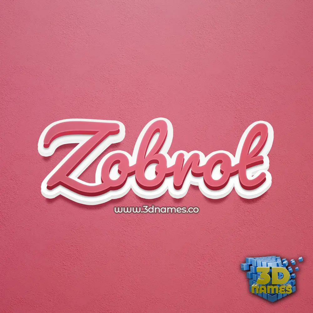zobrot in Red Scribble style - 3D name wallpaper zobrot in Red Scribble style - 3D name wallpaper