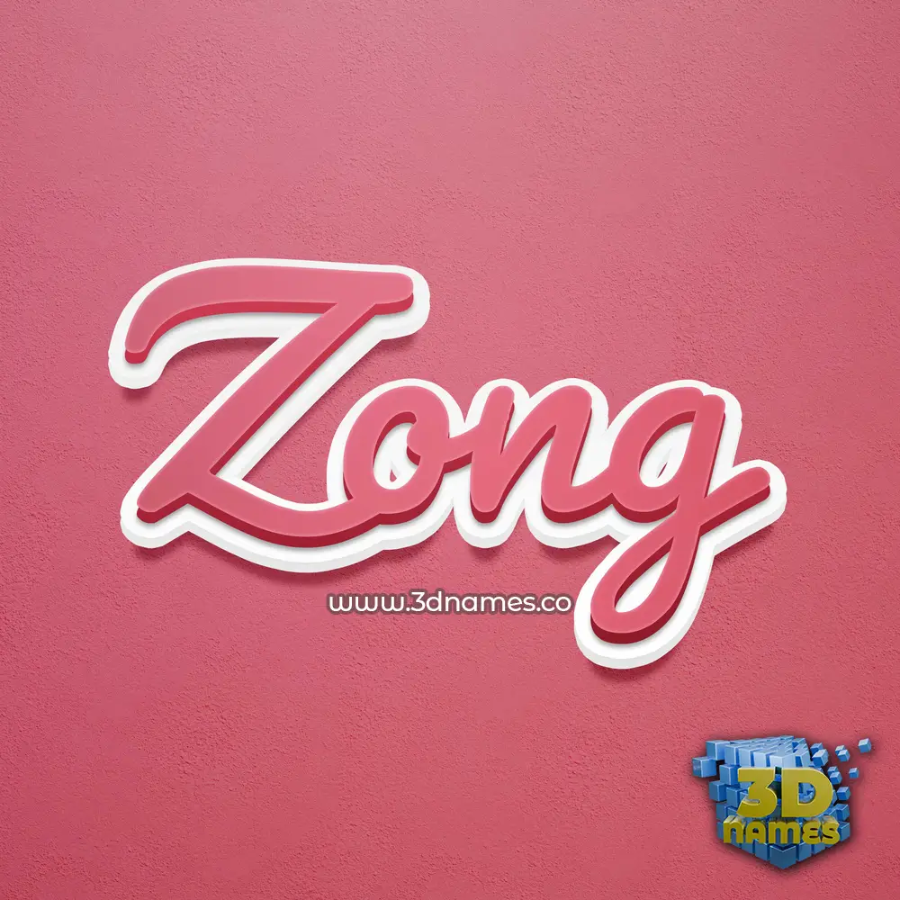 zong in Red Scribble style - 3D name wallpaper zong in Red Scribble style - 3D name wallpaper