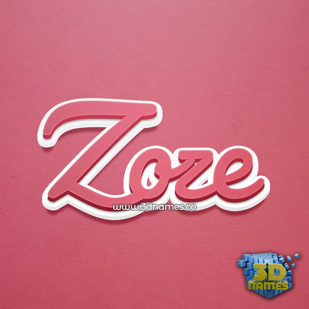 zoze in Red Scribble style - 3D name wallpaper zoze in Red Scribble style - 3D name wallpaper