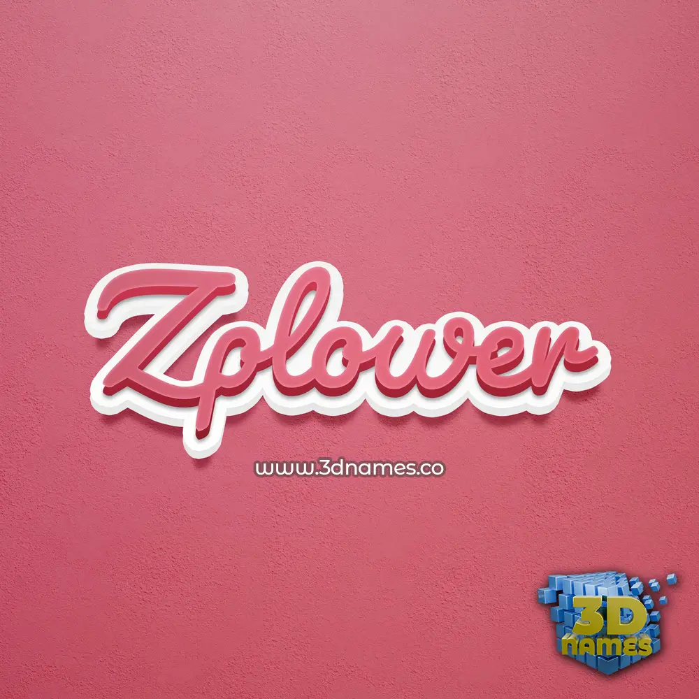 zplower in Red Scribble style - 3D name wallpaper zplower in Red Scribble style - 3D name wallpaper