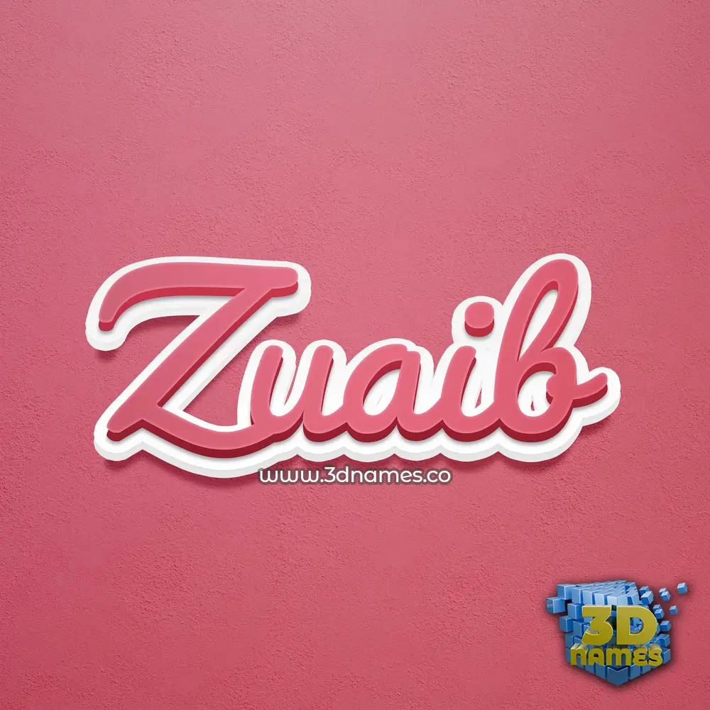 zuaib in Red Scribble style - 3D name wallpaper zuaib in Red Scribble style - 3D name wallpaper