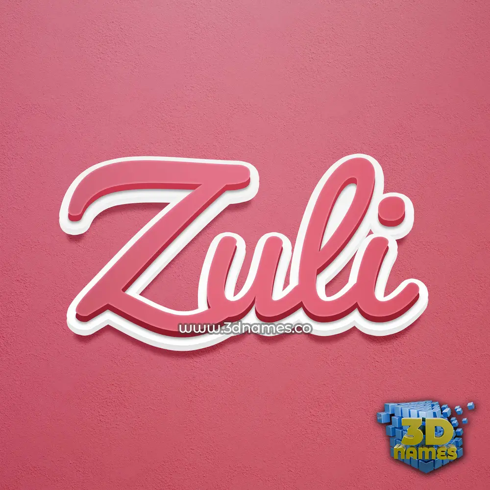 zuli in Red Scribble style - 3D name wallpaper zuli in Red Scribble style - 3D name wallpaper