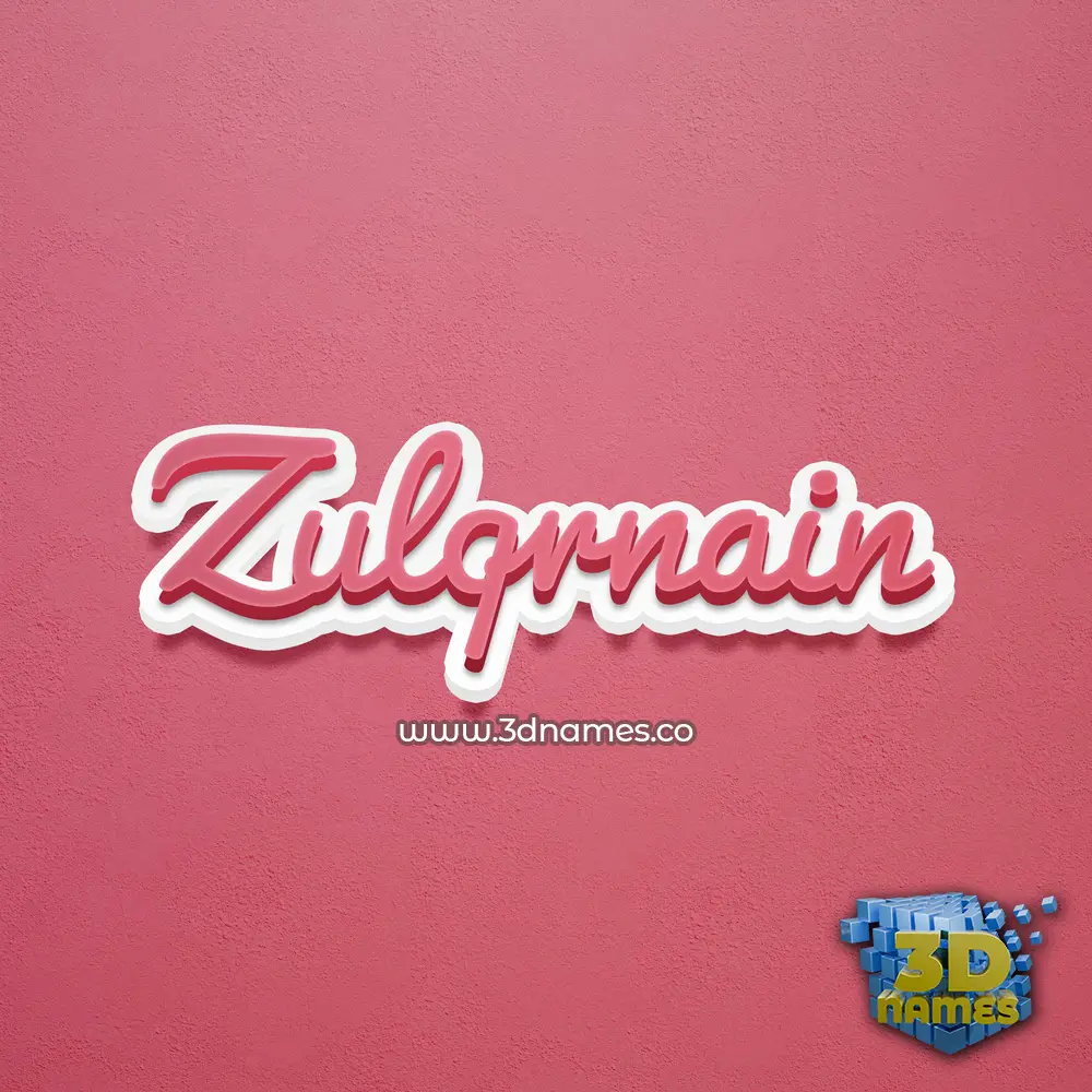 zulqrnain in Red Scribble style - 3D name wallpaper zulqrnain in Red Scribble style - 3D name wallpaper