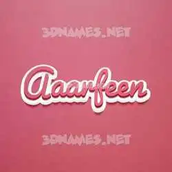 aaarfeen in Red Scribble style - 3D name wallpaper