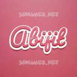 abijit in Red Scribble style - 3D name wallpaper