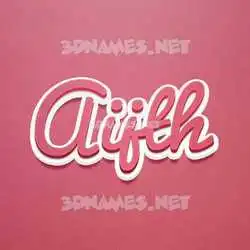 aijth in Red Scribble style - 3D name wallpaper