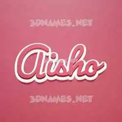 aisho in Red Scribble style - 3D name wallpaper