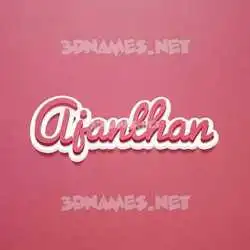 ajanthan in Red Scribble style - 3D name wallpaper
