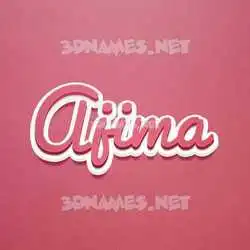 ajima in Red Scribble style - 3D name wallpaper