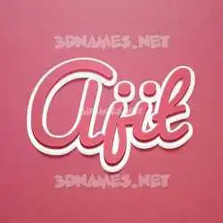 ajit in Red Scribble style - 3D name wallpaper