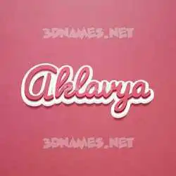 aklavya in Red Scribble style - 3D name wallpaper