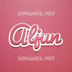 aljun in Red Scribble style - 3D name wallpaper