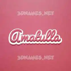 amatulla in Red Scribble style - 3D name wallpaper