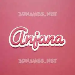 anjana in Red Scribble style - 3D name wallpaper