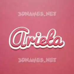 arieta in Red Scribble style - 3D name wallpaper