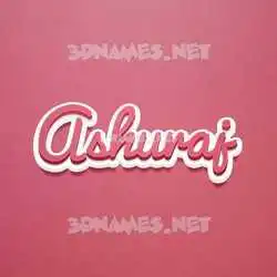 ashuraj in Red Scribble style - 3D name wallpaper