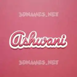 ashwani in Red Scribble style - 3D name wallpaper
