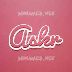 askr in Red Scribble style - 3D name wallpaper